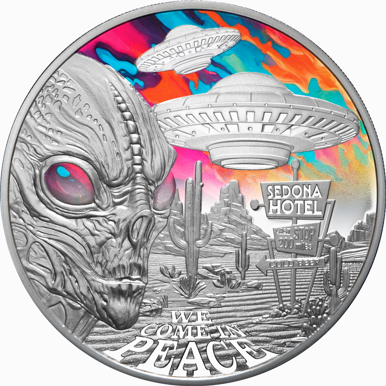 Niue_2024_Alien_Encounter_UFOs_$1_1_Troy_Ounce_Pure_Silver_Proof_with_Color_MINTAGE_999 Niue_2024_Alien_Encounter_UFOs_$1_1_Troy_Ounce_Pure_Silver_Proof_with_Color_MINTAGE_999