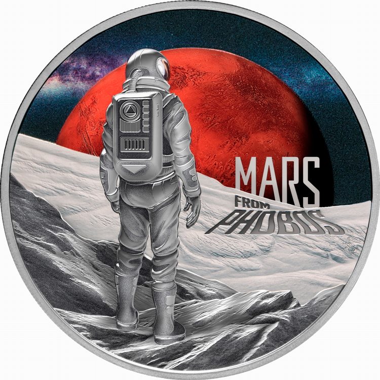 Niue_2024_Mars_from_Moon_Phobos_$1_1_Troy_Oz_Pure_Silver_Proof_with_Color_MINTAGE_999 Niue_2024_Mars_from_Moon_Phobos_$1_1_Troy_Oz_Pure_Silver_Proof_with_Color_MINTAGE_999