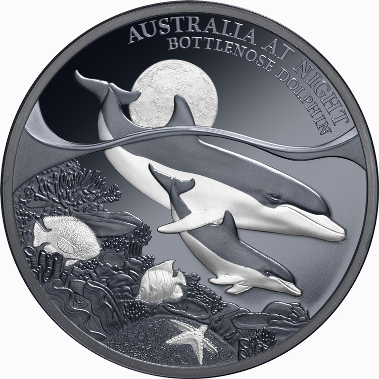 Niue_2025_Australia_at_Night_Bottlenose_Dolphin_$1_1_Troy_Ounce_Pure_Silver_Black_Proof Niue_2025_Australia_at_Night_Bottlenose_Dolphin_$1_1_Troy_Ounce_Pure_Silver_Black_Proof