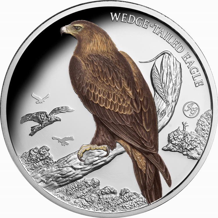 Niue_2025_Birds_of_Australia_6_Wedge-Tailed_Eagle_John_Gould_$1_1_Troy_Ounce_Pure_Silver_Proof_with_Color_Mintage_750 Niue_2025_Birds_of_Australia_6_Wedge-Tailed_Eagle_John_Gould_$1_1_Troy_Ounce_Pure_Silver_Proof_with_Color_Mintage_750