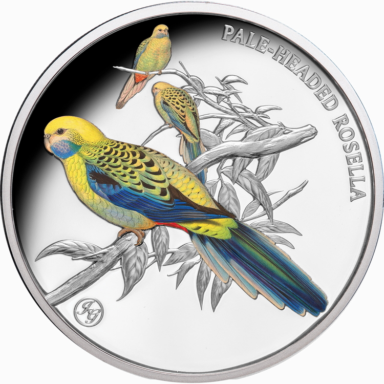 Niue_2025_Birds_of_Australia_7_Pale-Headed_Rosella_Parrot_John_Gould_$1_1_Troy_Ounce_Pure_Silver_Proof_with_Color_Mintage_750 Niue_2025_Birds_of_Australia_7_Pale-Headed_Rosella_Parrot_John_Gould_$1_1_Troy_Ounce_Pure_Silver_Proof_with_Color_Mintage_750