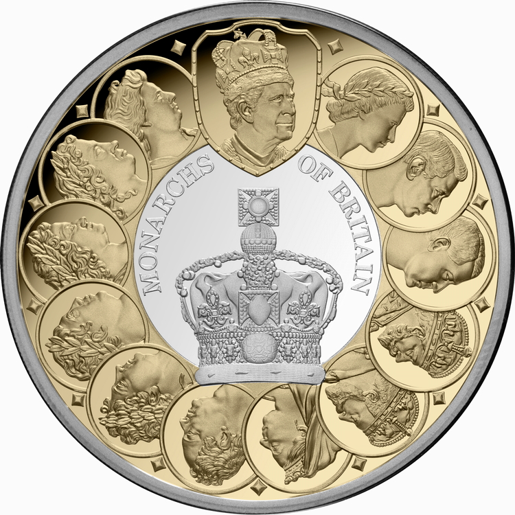 Niue_2025_Monarchs_of_Great_Britain_$1_1_Troy_Oz_Pure_Gilded_Silver_Proof_MINTAGE_500 Niue_2025_Monarchs_of_Great_Britain_$1_1_Troy_Oz_Pure_Gilded_Silver_Proof_MINTAGE_500