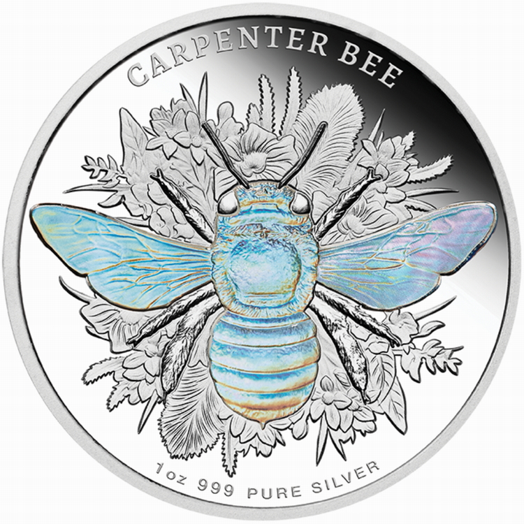 Niue_2026_Carpenter_Bee_Australian_Native_Bees_$2_1_Troy_Oz_Pure_Silver_Hologram_Proof Niue_2026_Carpenter_Bee_Australian_Native_Bees_$2_1_Troy_Oz_Pure_Silver_Hologram_Proof