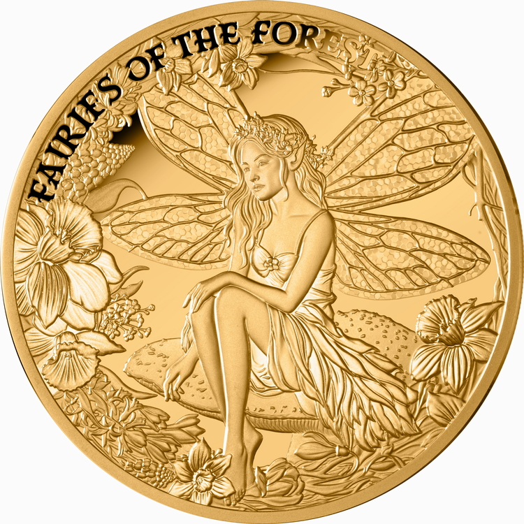 Niue_Fairies_of_the_Forest_Fey_Enchanted_$100_1_Troy_Oz_Pure_Gold_Proof_MINTAGE_50